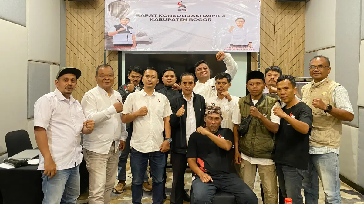 DPD Partai Solidaritas Indonesia (PSI) Kabupaten Bogor menggelar Rapat Konsolidasi Daerah Pemilihan (Dapil) 3 untuk persiapan Pemilu 2029. (Dok. PSI)
