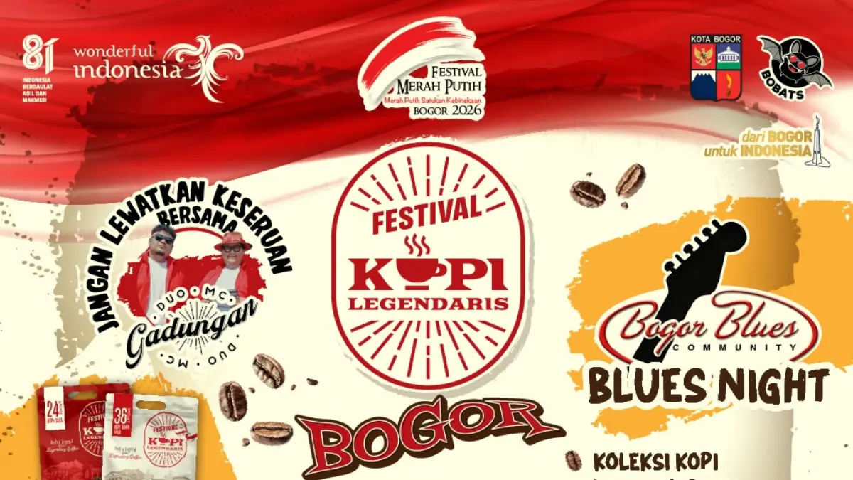 Festival Kopi Legendaris Bogor ada di Lapangan Sempur sejak 21–23 Agustus 2026.