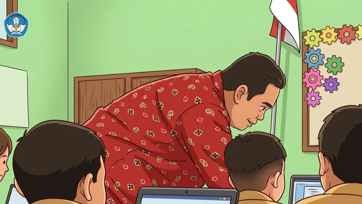 Ilustrasi guru yang akan menerima TPG Juli dan Agustus 2026 (YouTube PPG Kemendikdasmen/Diolah dengan Gemini AI)