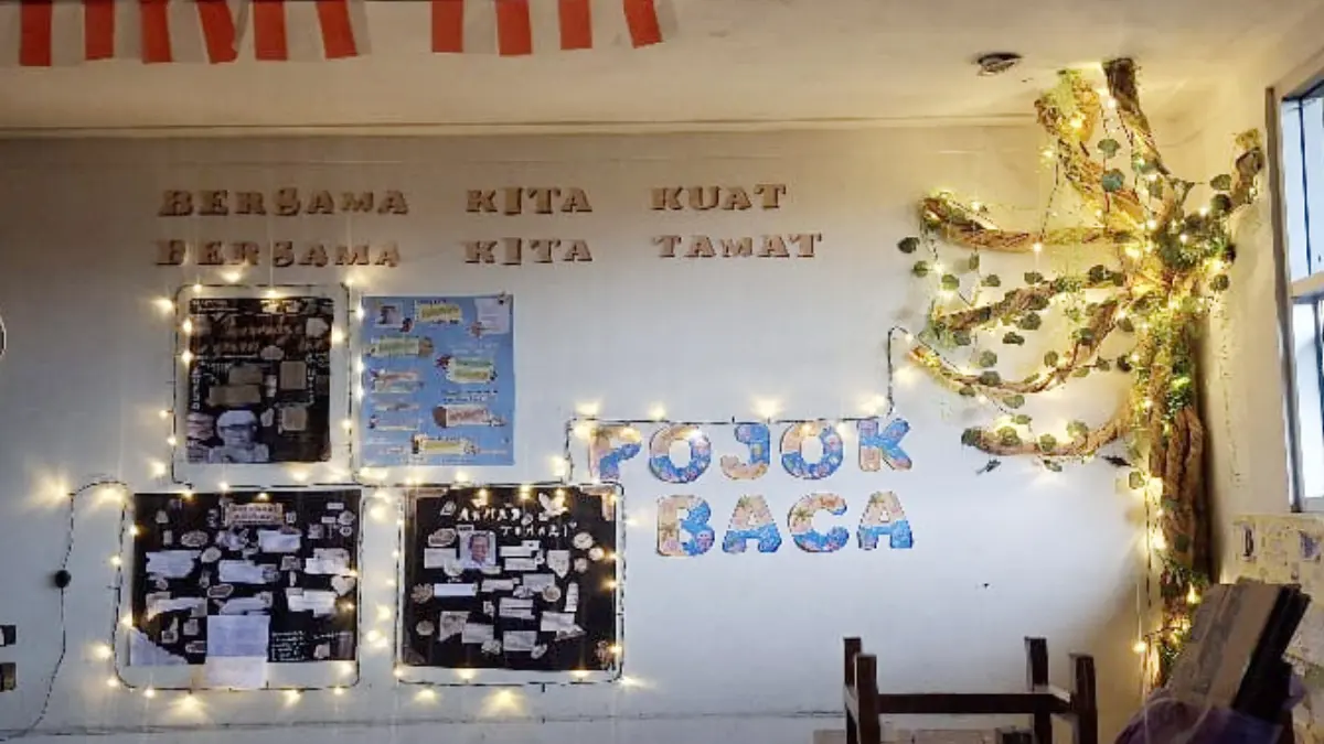Pojok Baca SMAN 10 Kota Bogor pada HUT ke-81 RI. (Dok. SMAN 10 Kota Bogor)