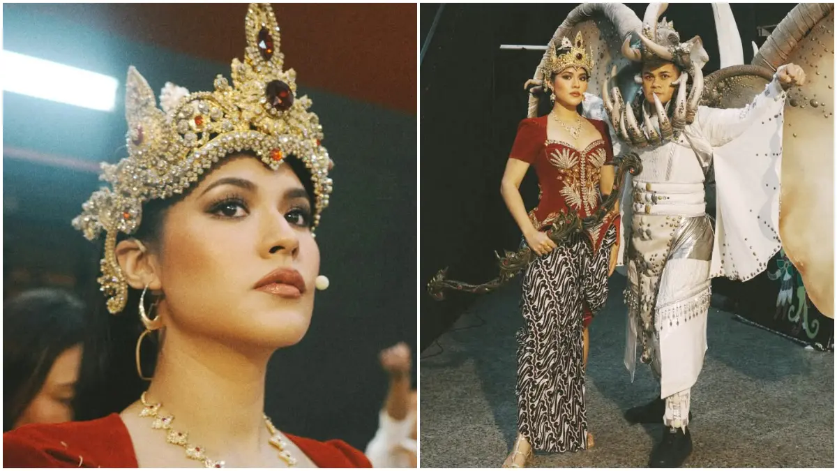 Potret Penampilan Raisa Andriana sebagai Srikandi dalam Pagelaran Sabang Merauke 2026. (Foto: Akun Instagram @raisa6690)