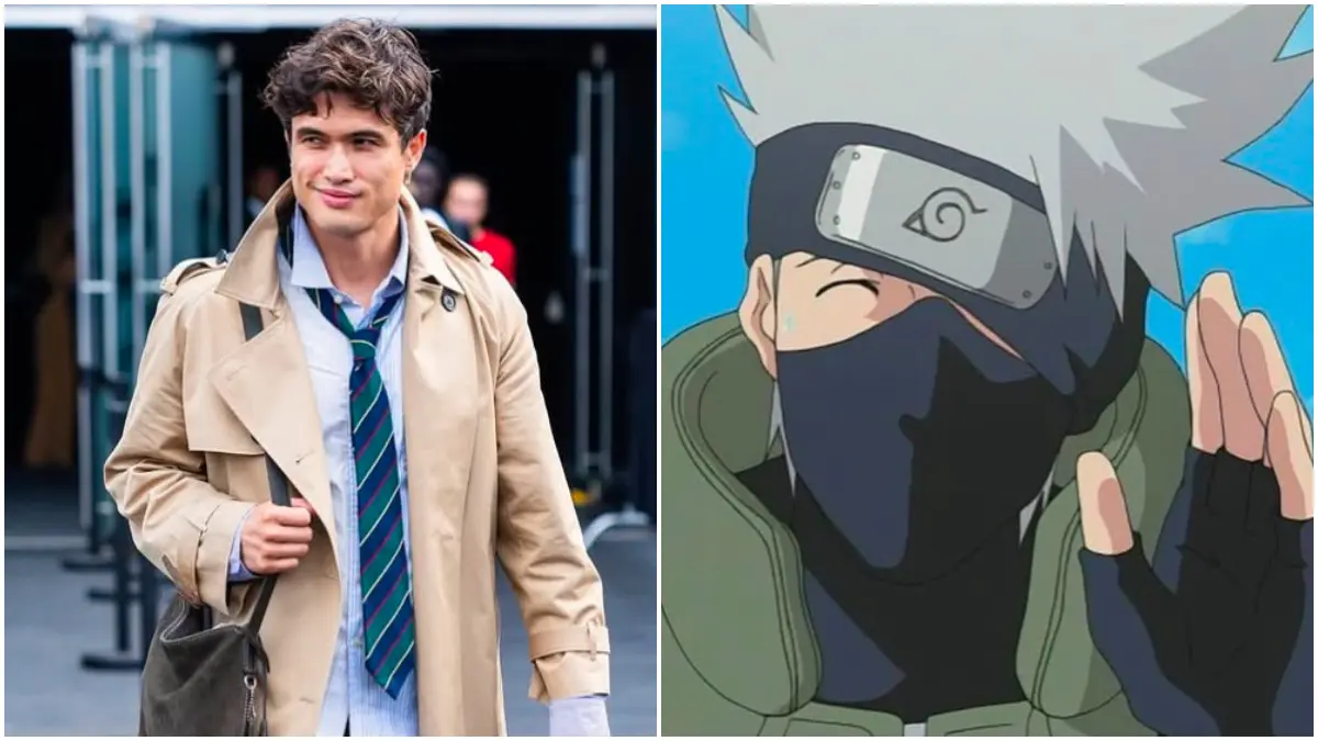 Charles Melton yang diperkirakan akan memerankan Kakashi Hatake dalam proyek Live Action Naruto. (Foto: Instagram @melton dan @crunchyroll)
