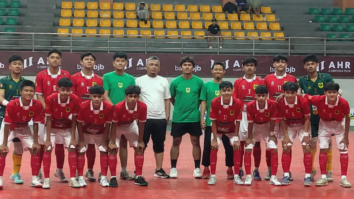 Tim Futsal Kabupaten Bogor bertanding melawan Kota Bogor, Sabtu, 22 Agustus 2026. (Dok. Tim Futsal Kabupaten Bogor)

