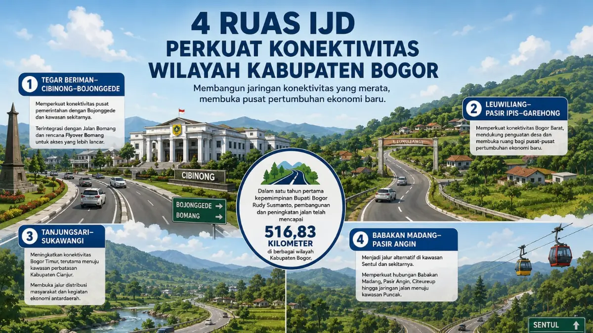 4 Ruas Jalan IJD Disiapkan di Kabupaten Bogor. Foto: Dok Pemkab Bogor