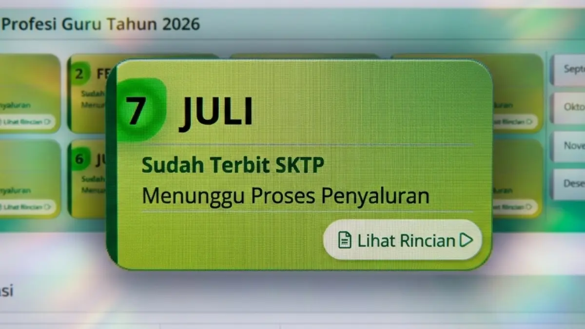 Ilustrasi SKTP TPG Juli 2026 (info.gtk.kemendikdasmen.go.id/Diolah dengan Gemini AI)