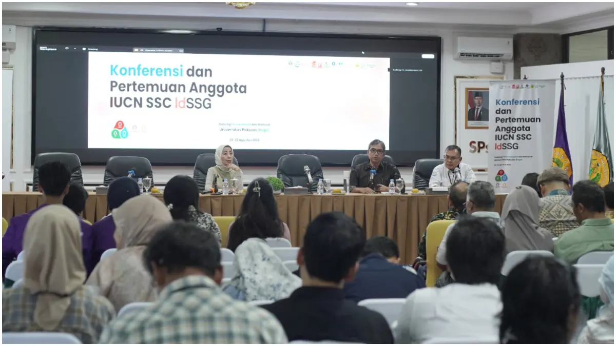 Konferensi dan Pertemuan Anggota IUCN Indonesia Species Specialist Group (IdSSG) 2026 yang digelar di Unpak Bogor, pada Kamis hingga Sabtu (20-22/8/2026).