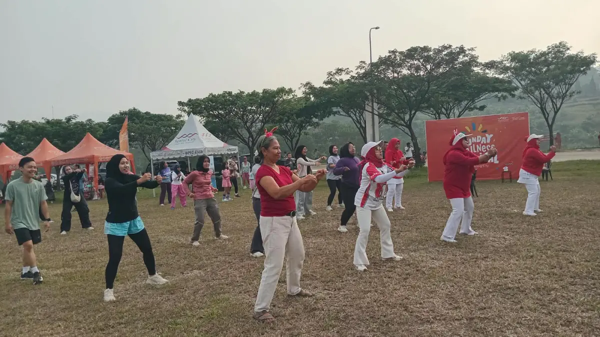 Suasana Sunday Wellness Carnival di Sentul City.