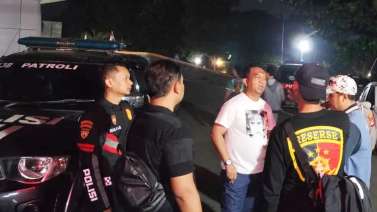 Polsek Jonggol saat menangani aksi perkelahian di Desa Jonggol, Kabupaten Bogor. (Dok. Polsek Jonggol)