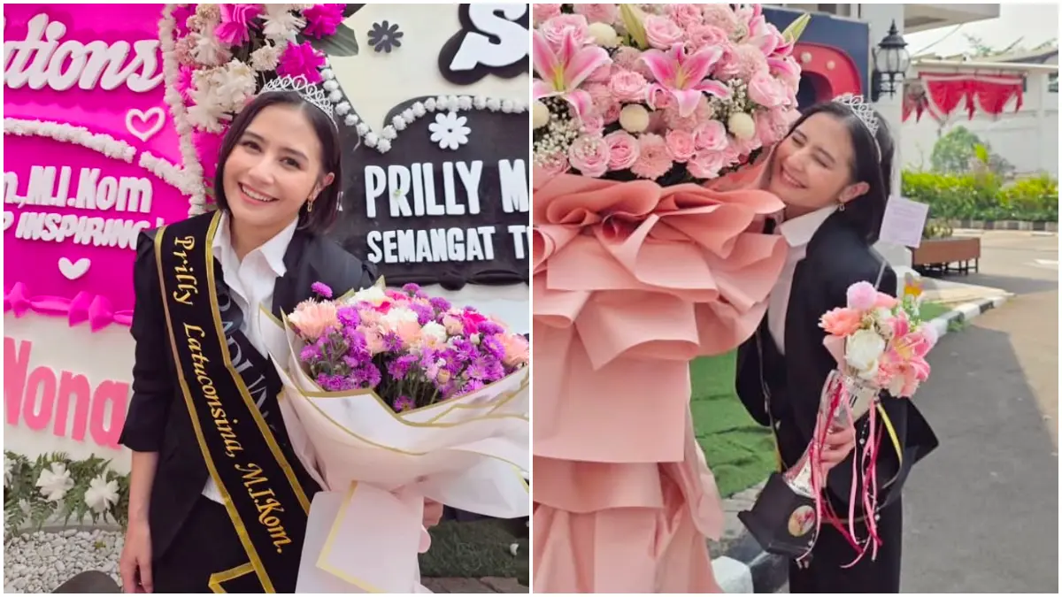 Prilly Latuconsina lulus dan raih gelar S2. (Foto: Instagram @prillylatuconsina96)