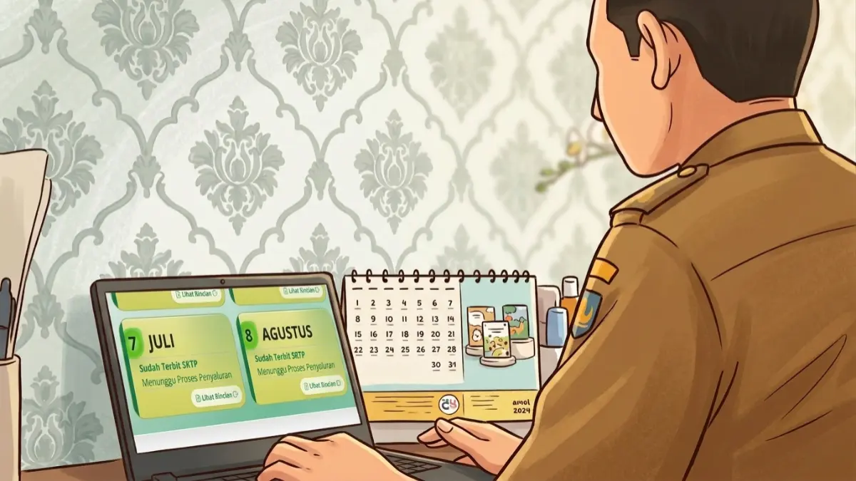 Ilustrasi guru yang memantau pencairan TPG Juli 2026 (YouTube Kemdikdasmen/Diolah dengan Gemini AI)