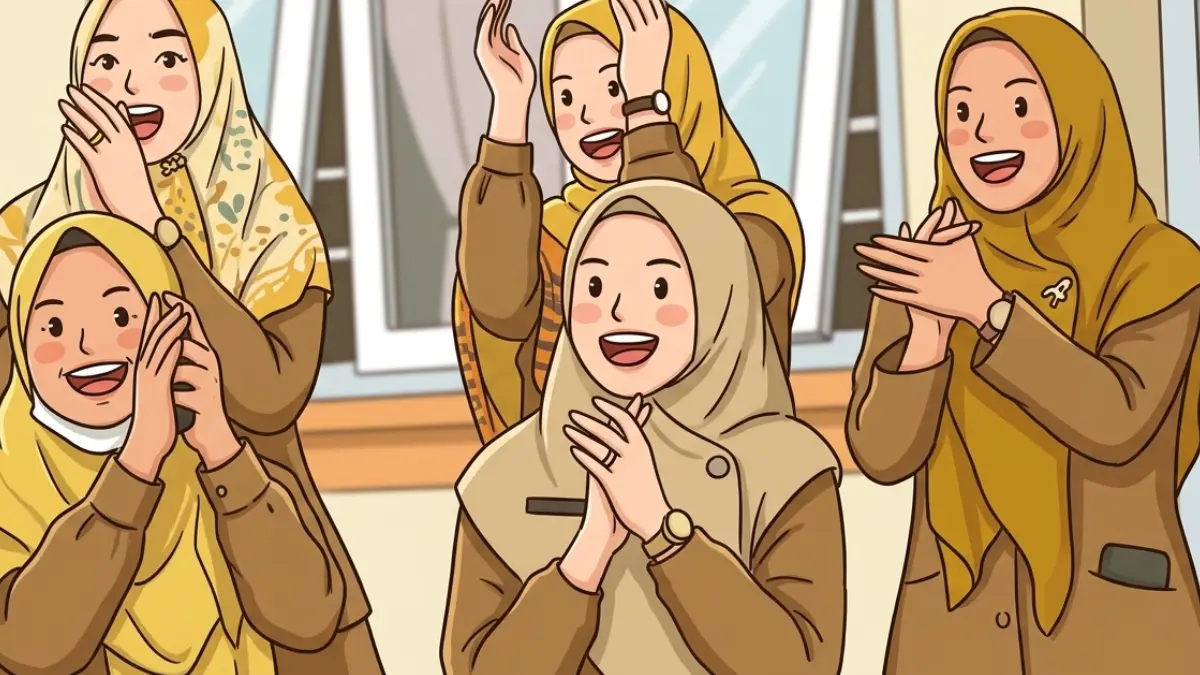 Ilustrasi guru yang menantikan TPG Juli dan Agustus 2026 (YouTube Kemdikdasmen/Diolah dengan Gemini AI)