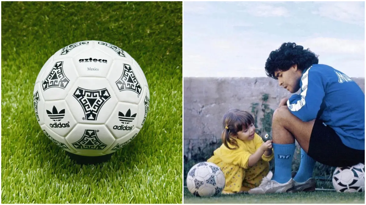 Lelang bola legendaris Adidas Azteca yang juga digunakan Diego Mardona.&nbsp;(Foto: pinterest)