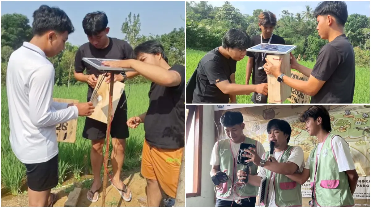Pemasangan solar planel aplikasi PANTAU Tim PPK ORMAWA HMA