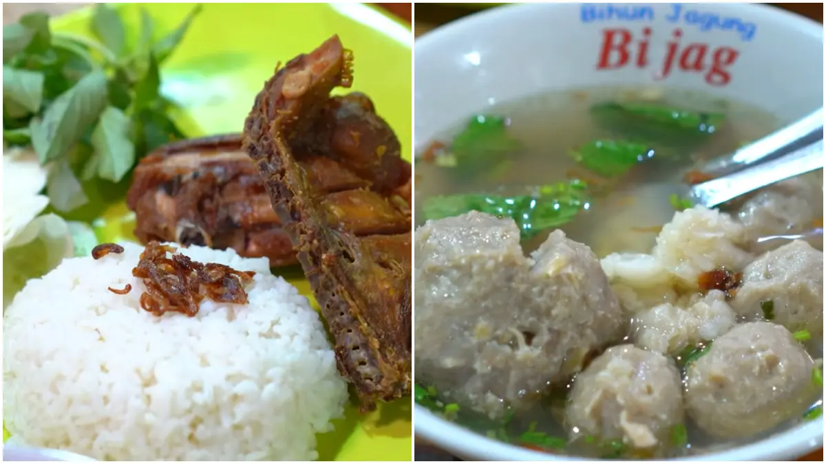 Sejumlah memu kuliner di sekitar kawasan Gandaria City. (Foto : YouTube @BellaKukuTanesia)