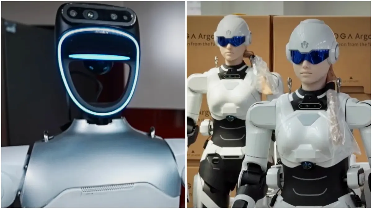 Tampilan robot yang ada di Tiongkok. (Foto: Tangkapan layar laman resmi BBC World)