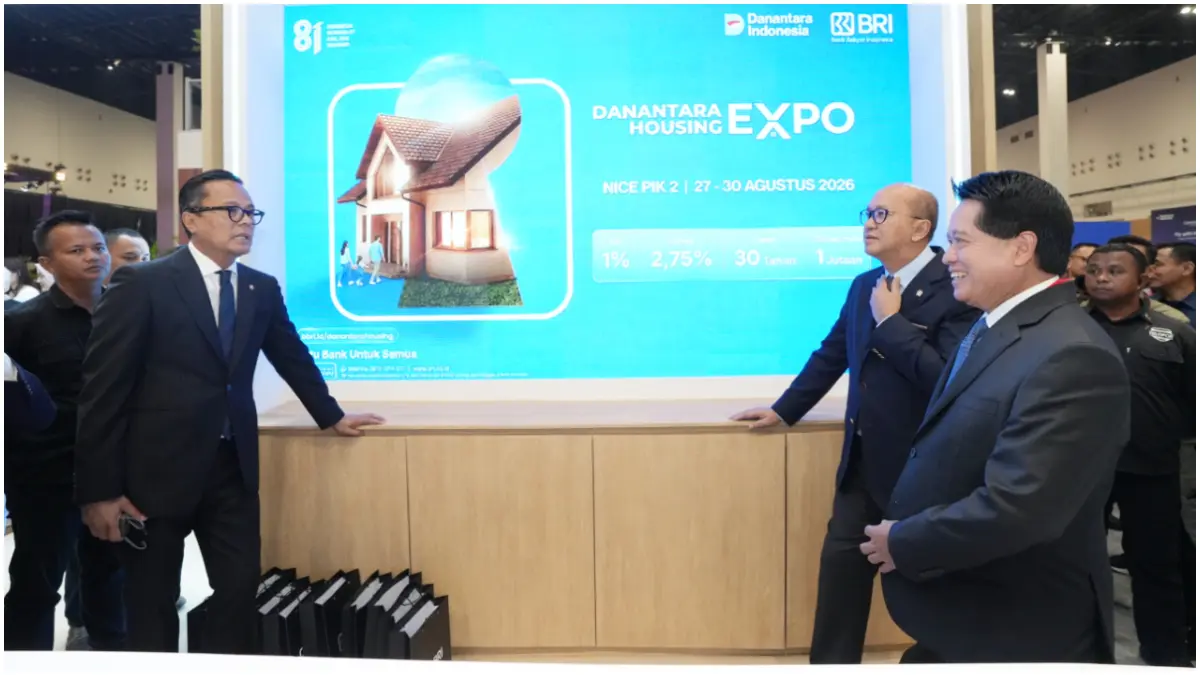Danantara Housing Expo 2026 di Nusantara International Convention Exhibition (NICE), Pantai Indah Kapuk (PIK) 2, Kabupaten Tangerang, Banten.