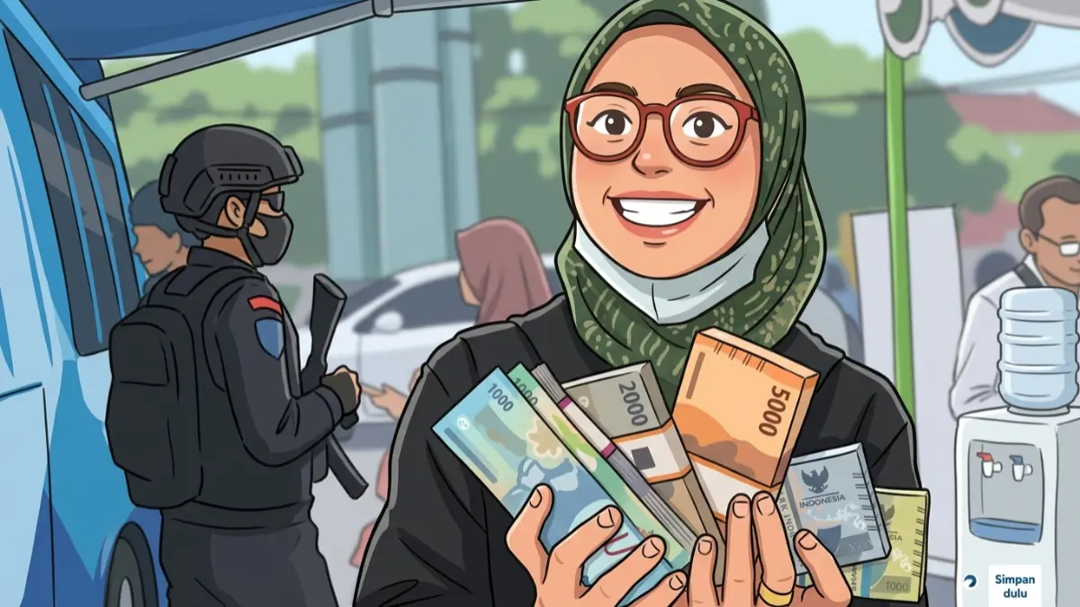 Ilustrasi guru yang sudah menerima TPG Juli dan Agustus 2026 (Instagram @bank_indonesia/Diolah dengan Gemini AI)
