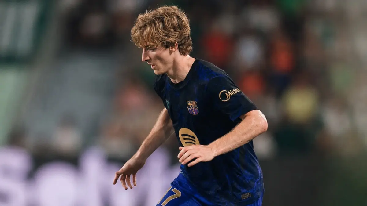 Pemain Barcelona Anthony Gordon. Foto: Instagram