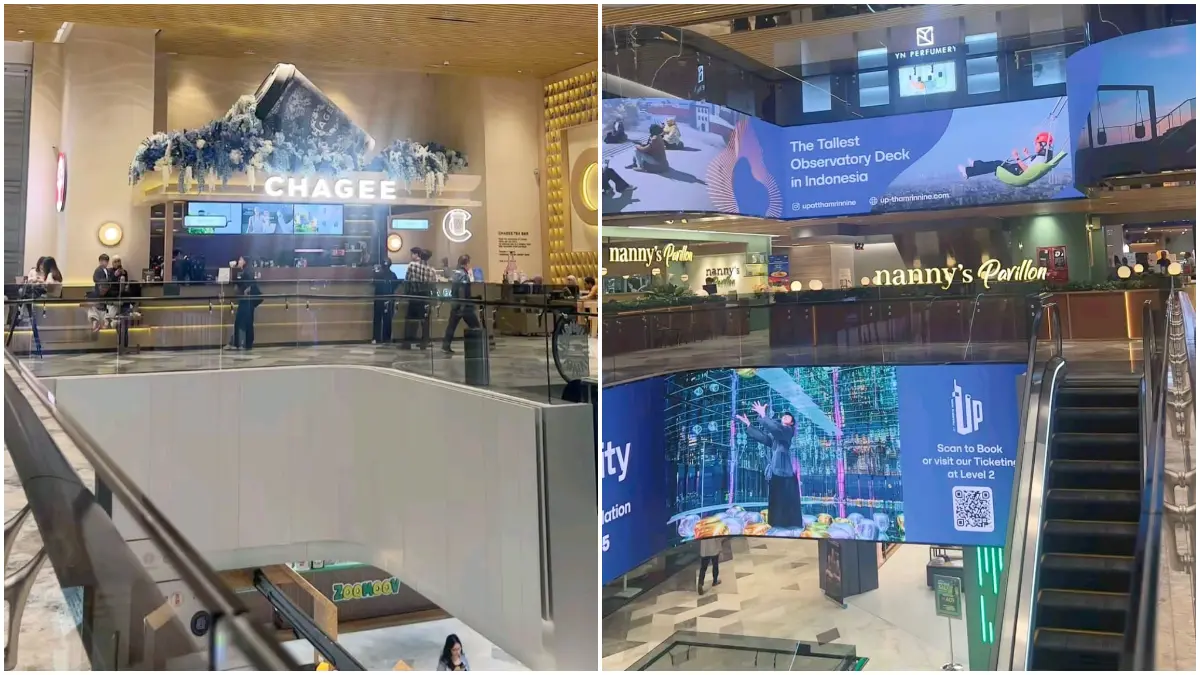 Suasana Agora Mall di kawasan Thamrin Nine, Jakarta Pusat. (Foto : &nbsp;Tiktok pengunjung @artamochi)