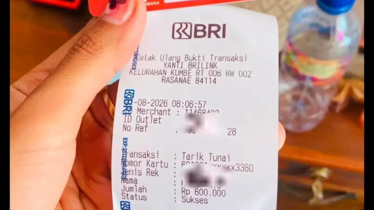 Bukti pencairan bansos BPNT (YouTube Arfan Saputra Channel)