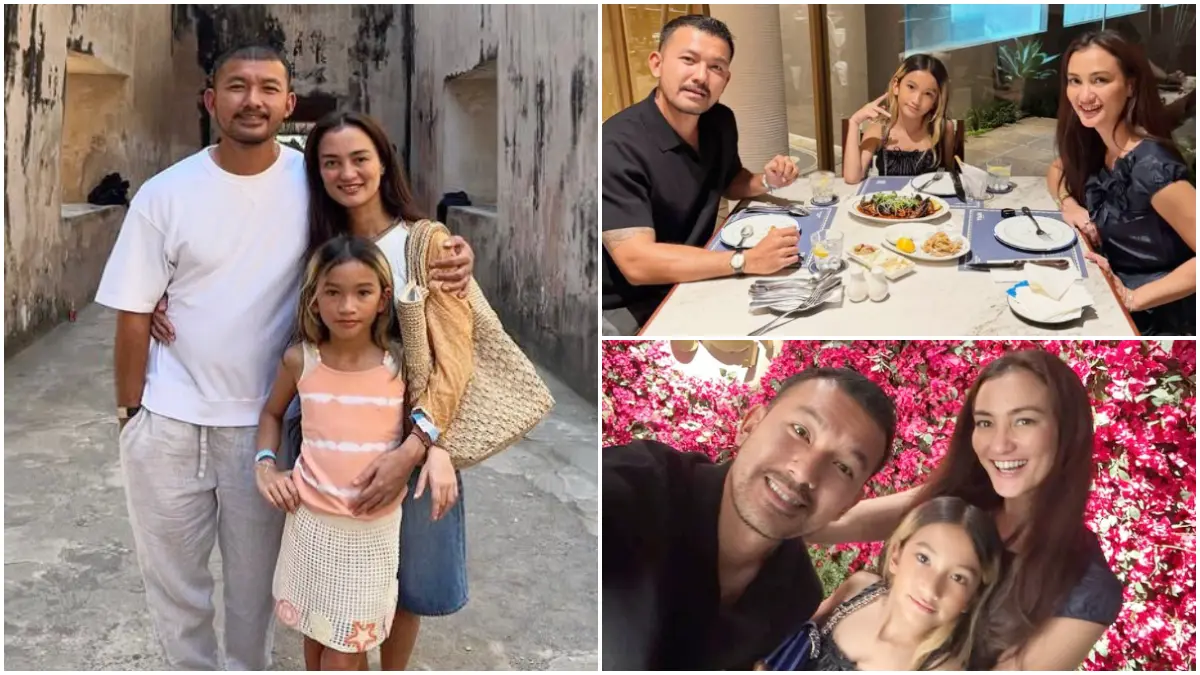 Foto kebahagiaan dari pasangan Rio Dewanto dan Atiqah Hasiholan serta sang anak Salma Putri Dewanto. (Foto: Instagram @atiqahhasiholan dan @salmaputridewanto)