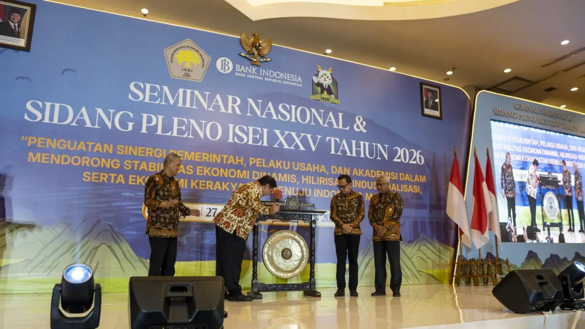 Pembukaan Sidang Pleno XXV dan Seminar Nasional ISEI 2026. (Foto: Panitia for Radar Bogor)