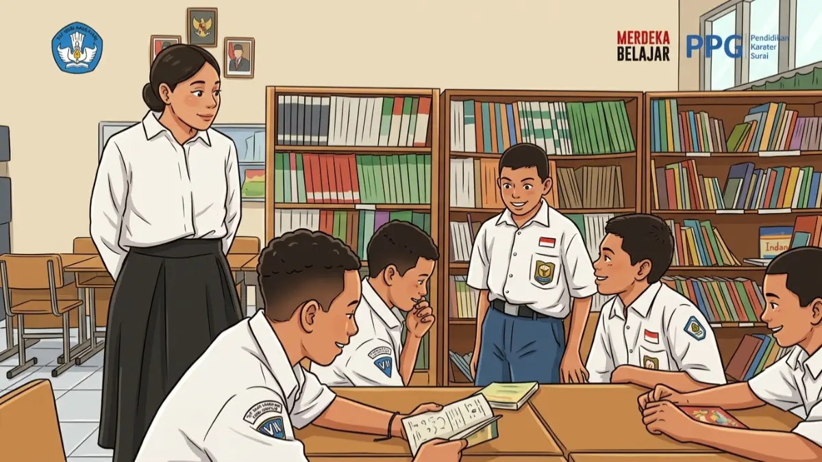 Ilustrasi guru yang belum menerima TPG Agustus 2026 (YouTube PPG Kemendikdasmen/Diolah dengan Gemini AI)