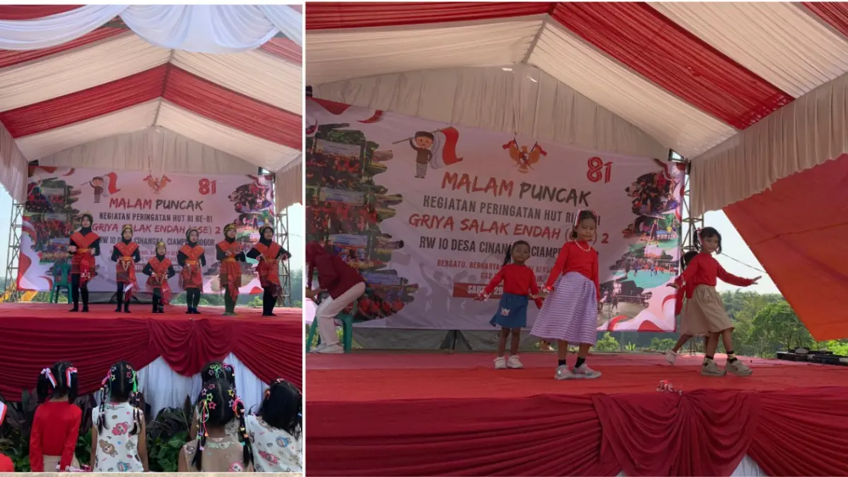 Peserta lomba menampilkan tarian nusantara dan modern