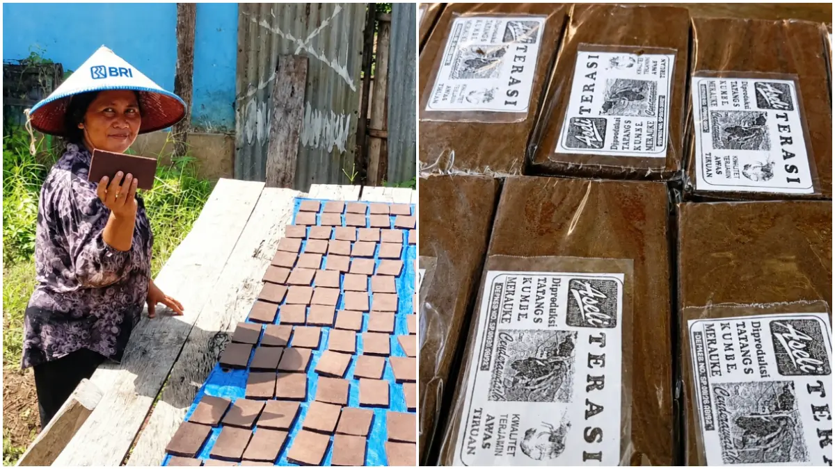 Sugi Wahyuni tetap konsisten mempertahankan usaha Terasi Kumbe.