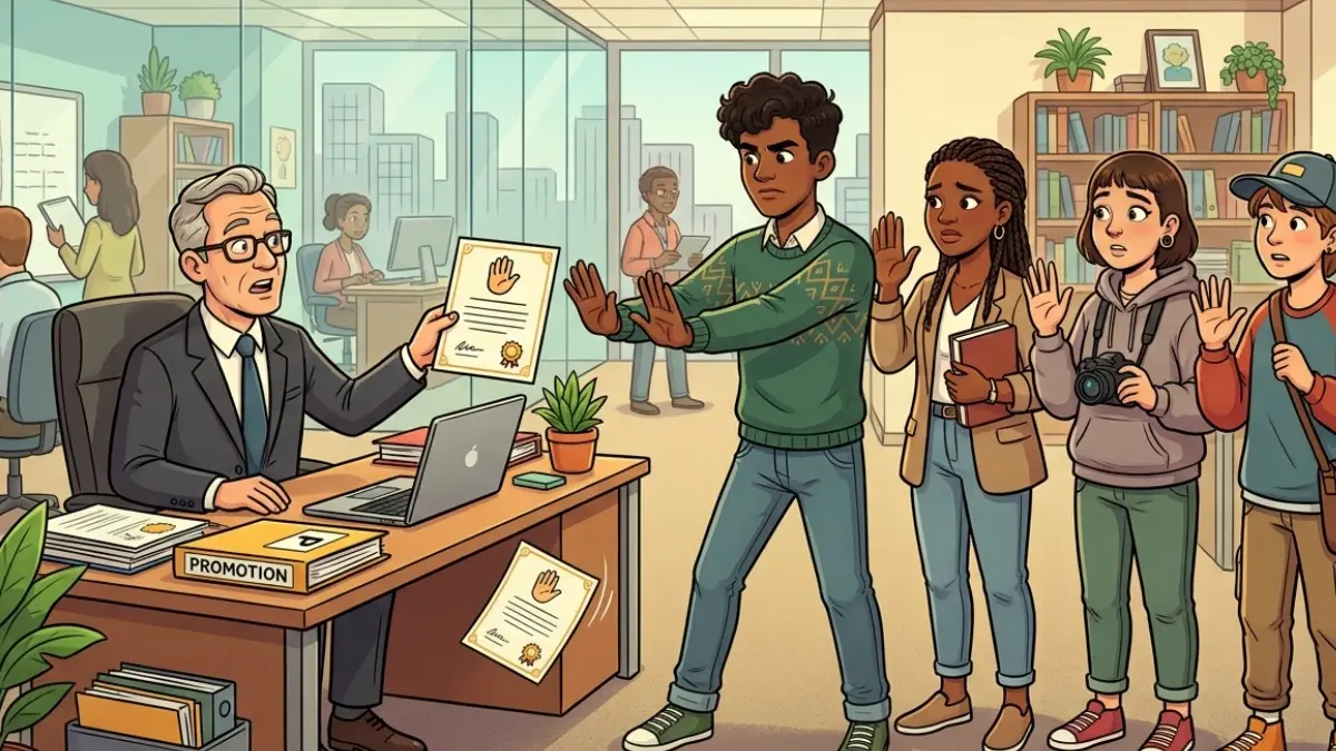 ILUSTRASI: Banyak gen Z memilih menolak promosi jabatan.