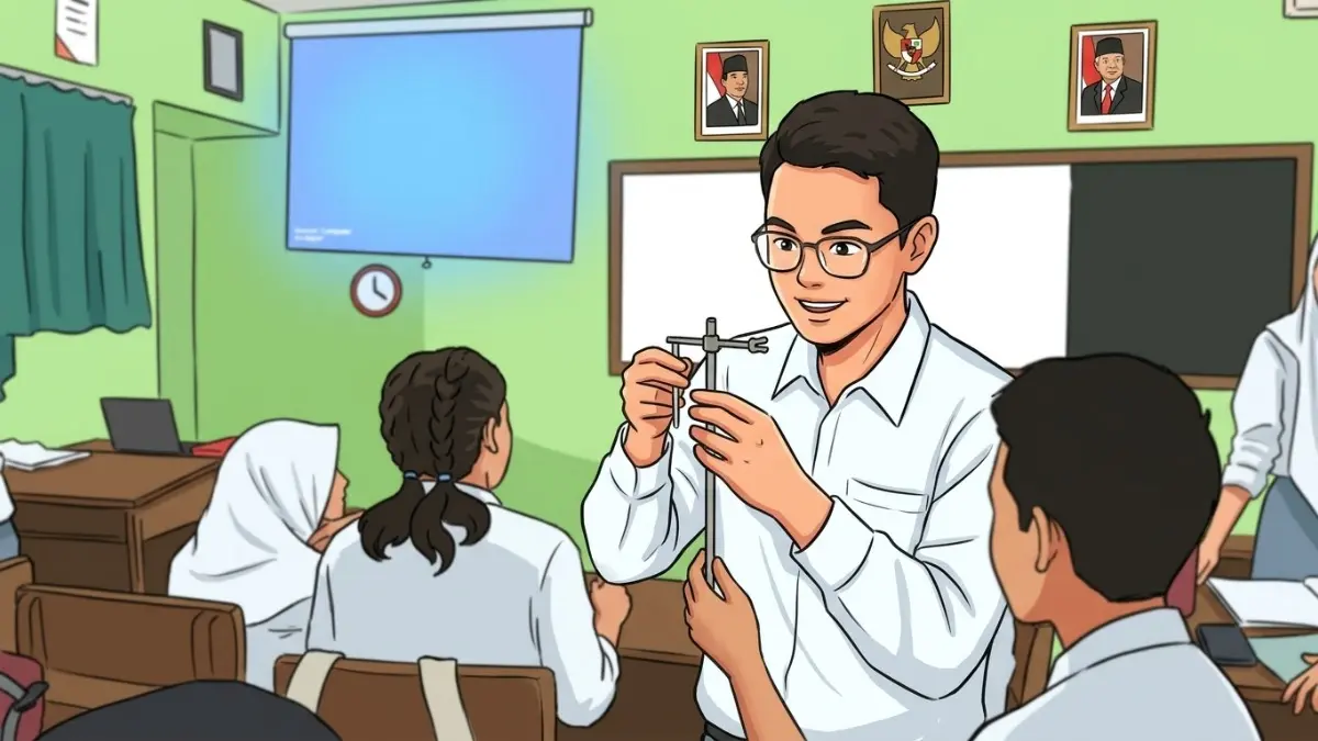 Ilustrasi guru yang sudah menerima TPG Juli dan Agustus 2026 (kemendikdasmen.go.id/Diolah dengan Gemini AI)
