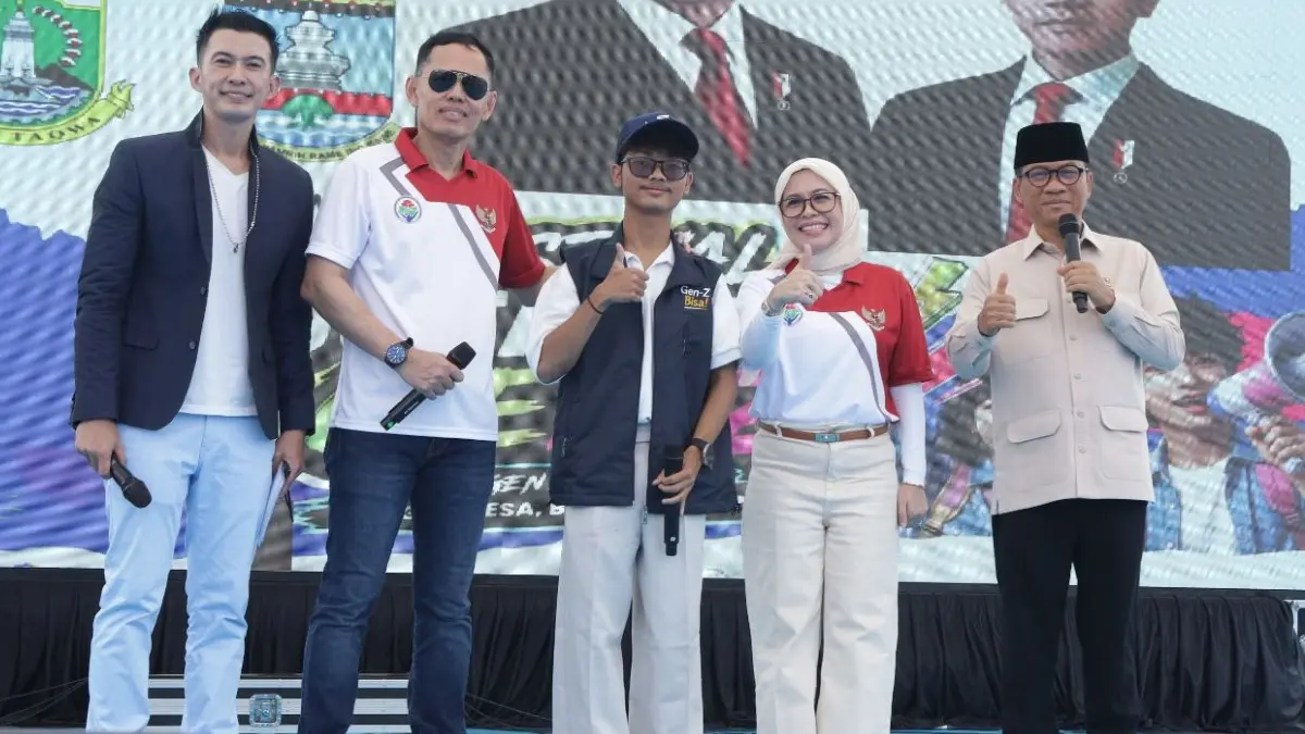Kick Off Festival Duta Desa Gen Z 2026 digelar di Alun-Alun Kramatwatu, Kecamatan Kramatwatu, Kabupaten Serang, Sabtu, 29 Agustus 2026. (Dok. bjb)