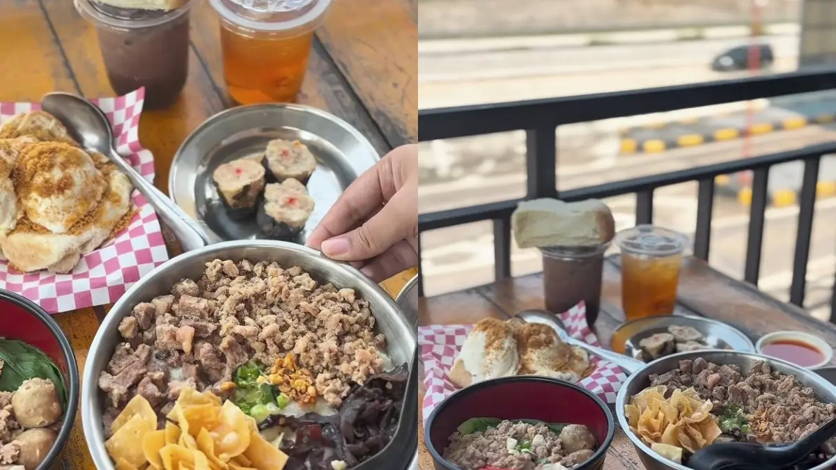 Kuliner di Tiga Centong Bubur (Instagram @balqisptrrrr)
