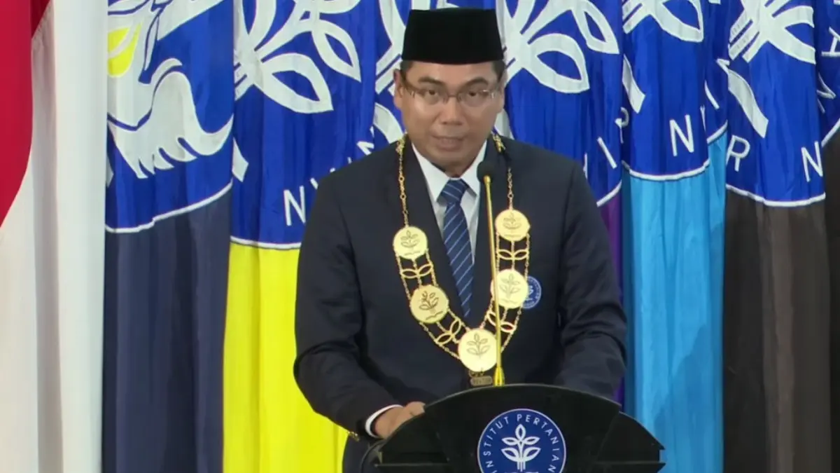 Rektor IPB University, Alim Setiawan Slamet.