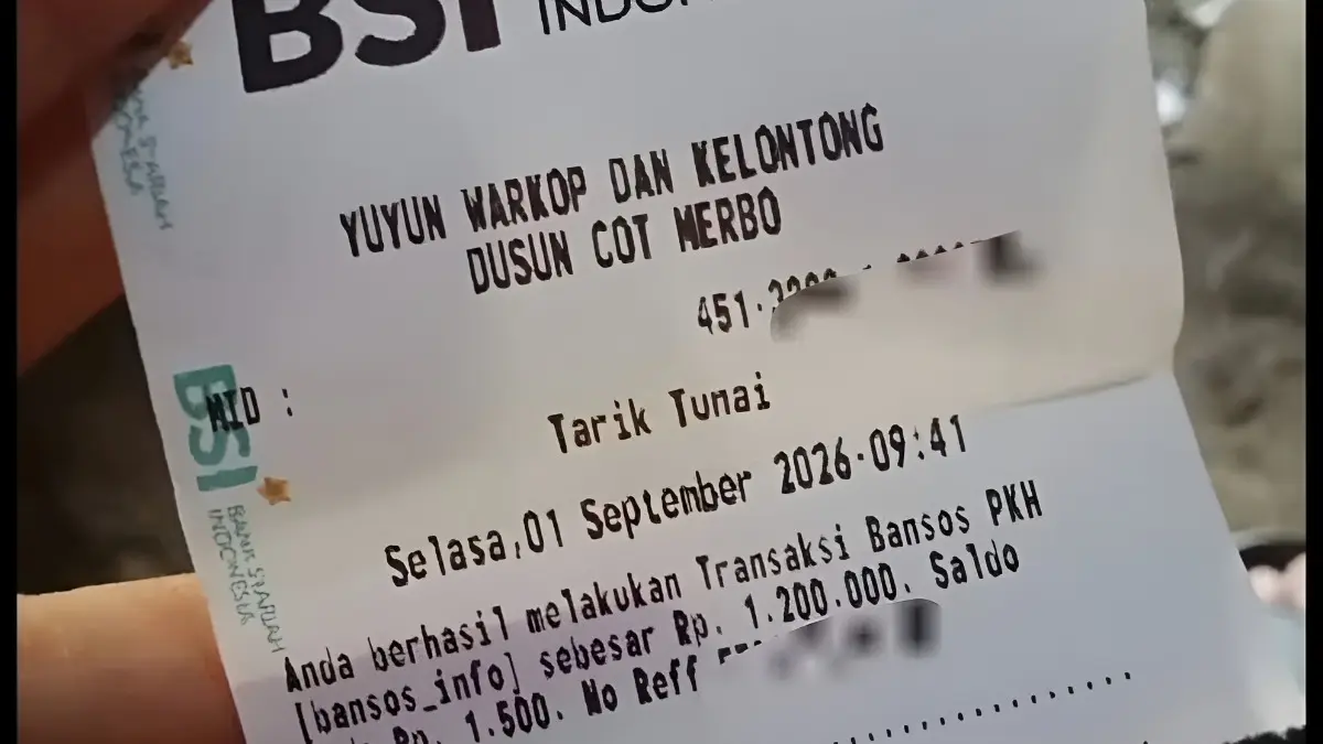 Bukti pencairan bansos PKH validasi (YouTube Arfan Saputra Channel)