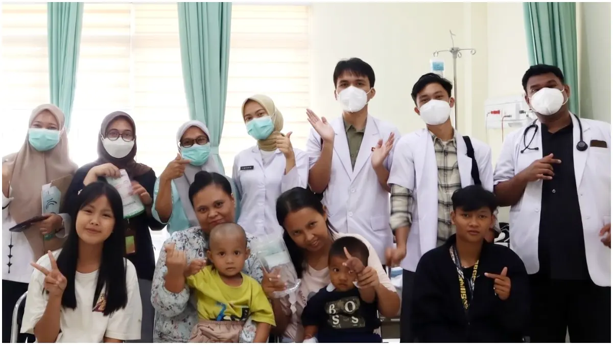 Edukasi kesehatan mengenai pencegahan bronkopneumonia pada anak yang digelar di ruang rawat inap RSUD R Moh Noh Nur.