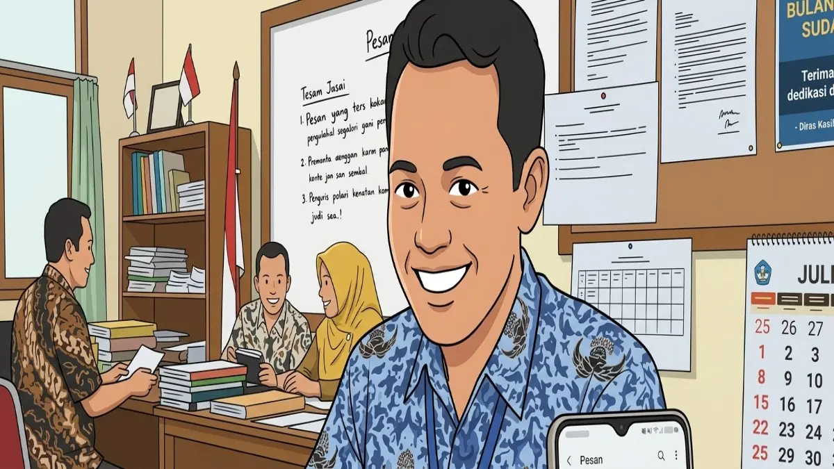 Ilustrasi guru penerima TPG 2026. (YouTube Zona Guru/Diolah oleh Gemini AI) 