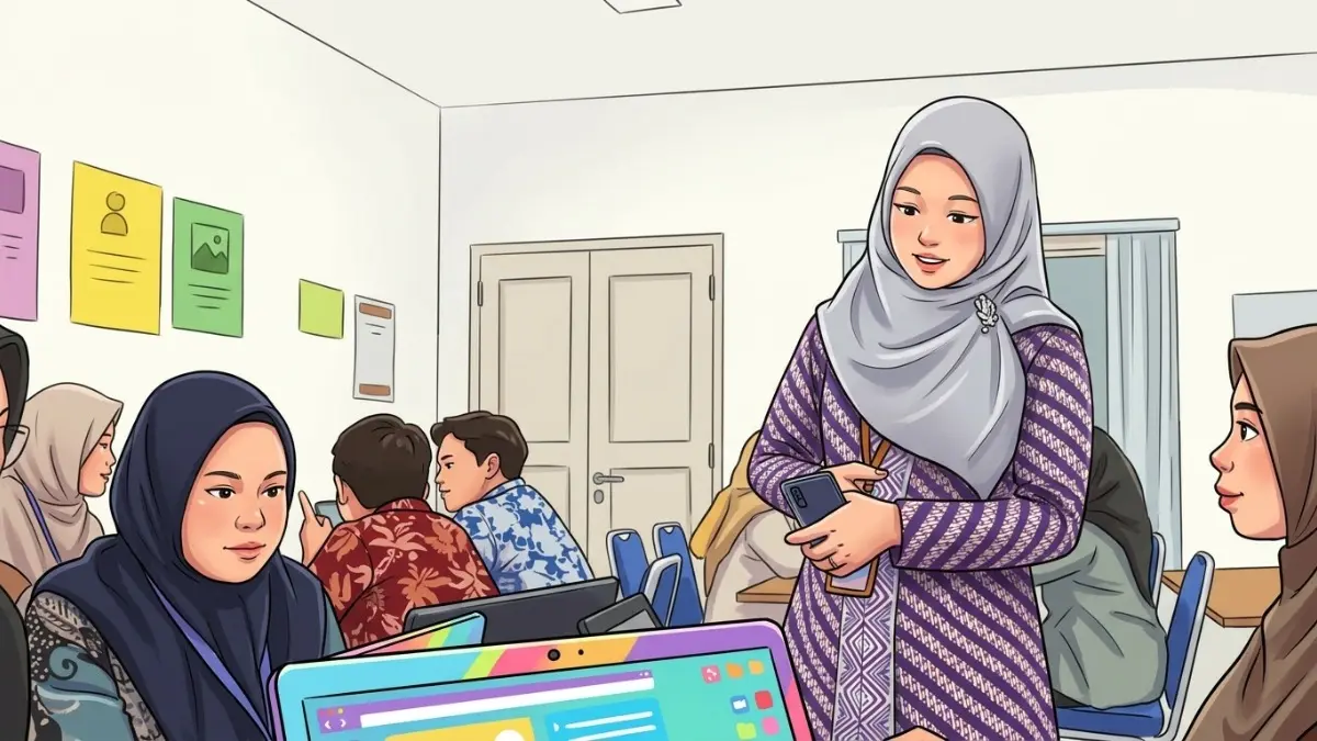 Ilustrasi guru yang dana TPG Juli dan Agustus 2026-nya masih tertahan (YouTube PPG Kemendikdasmen/Diolah dengan Gemini AI)