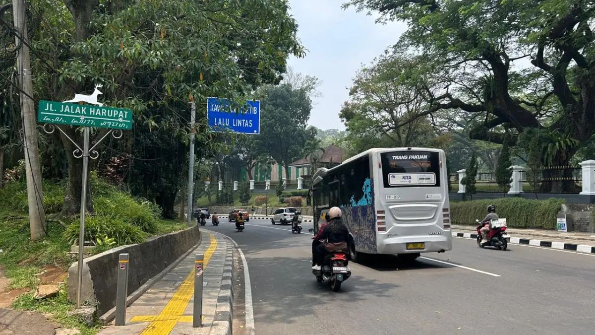 Jalan Jalak Harupat lokasi yang disarankan pengamat untuk pelaksanaan CFD Kota Bogor. (Foto : Fauzan/Radar Bogor)