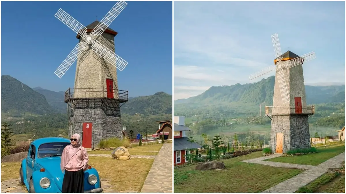 Suasana Red Barn di Sukamakmur, Kabupaten Bogor.&nbsp;(Foto: Instagram @visitagram.id)&nbsp;