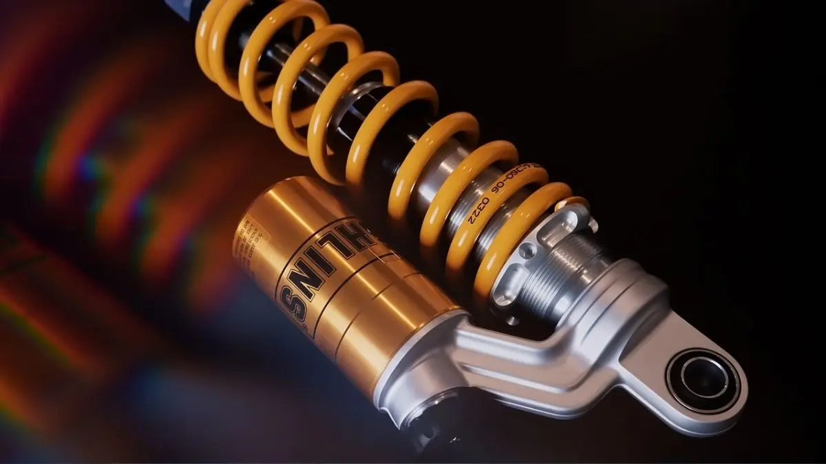 Suspensi motor yang bisa disetel (youtube Fuse Box Moto)