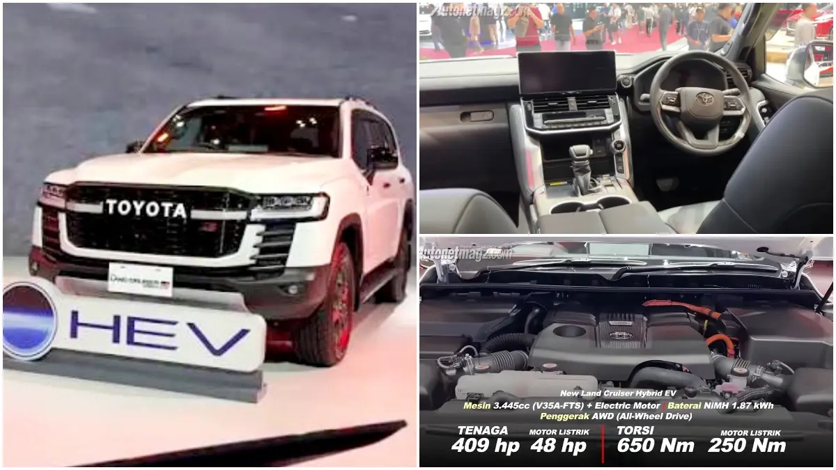 Toyota Land Cruiser 300 dengan mesin V6 twin-turbo dan teknologi hybrid. (Foto : YouTube AutonetMagz)