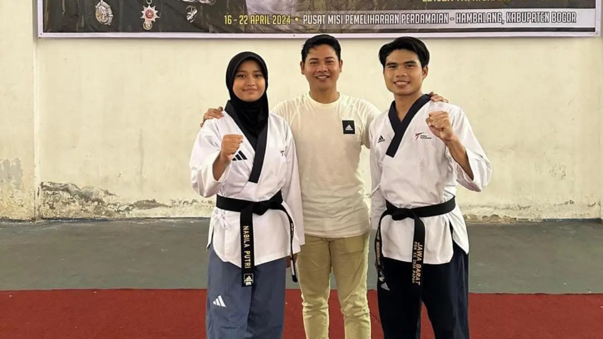 Dua atlet Taekwondo alumni PPOPM Kabupaten Bogor siap berlaga di Korea Selatan. Foto: Dok Pribadi.