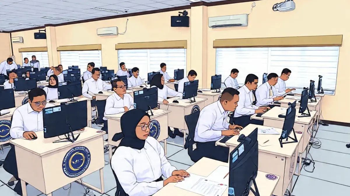 Ilustrasi PPPK penuh waktu mengajukan kenaikan gaji berkala (Foto: Instagram/@menpanrb, diolah Meta AI).