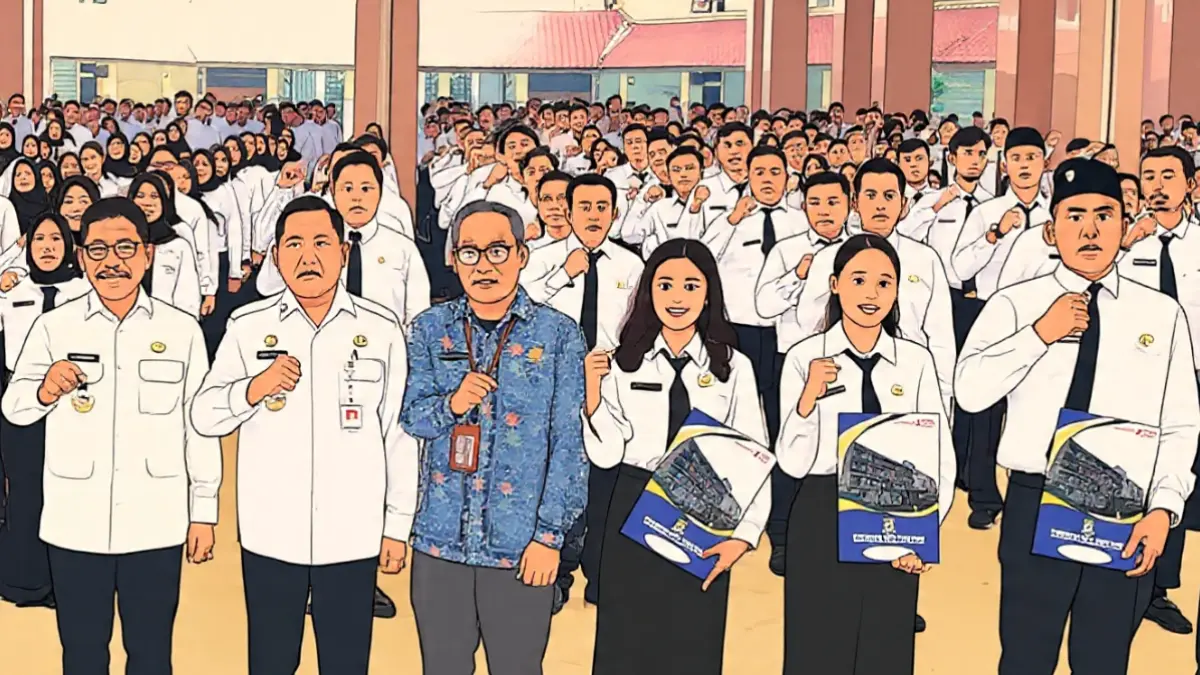 Ilustrasi PPPK siap peralihan status (Foto: Instagram/@tangerangkota, diolah Meta AI).