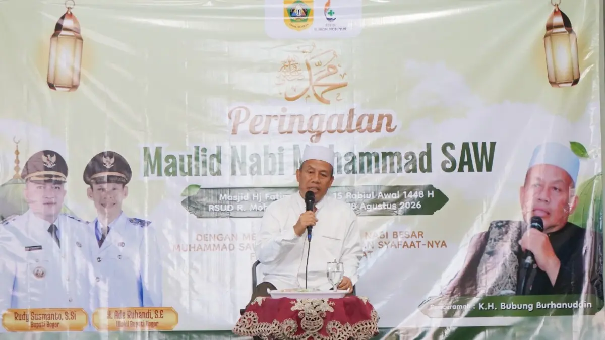 RSUD R Moh Noh Nur di Leuwiliang, Kabupaten Bogor menggelar Maulid Nabi Muhammad SAW 1448 Hijriah. (Dok. RSUD R Moh Noh Nur)