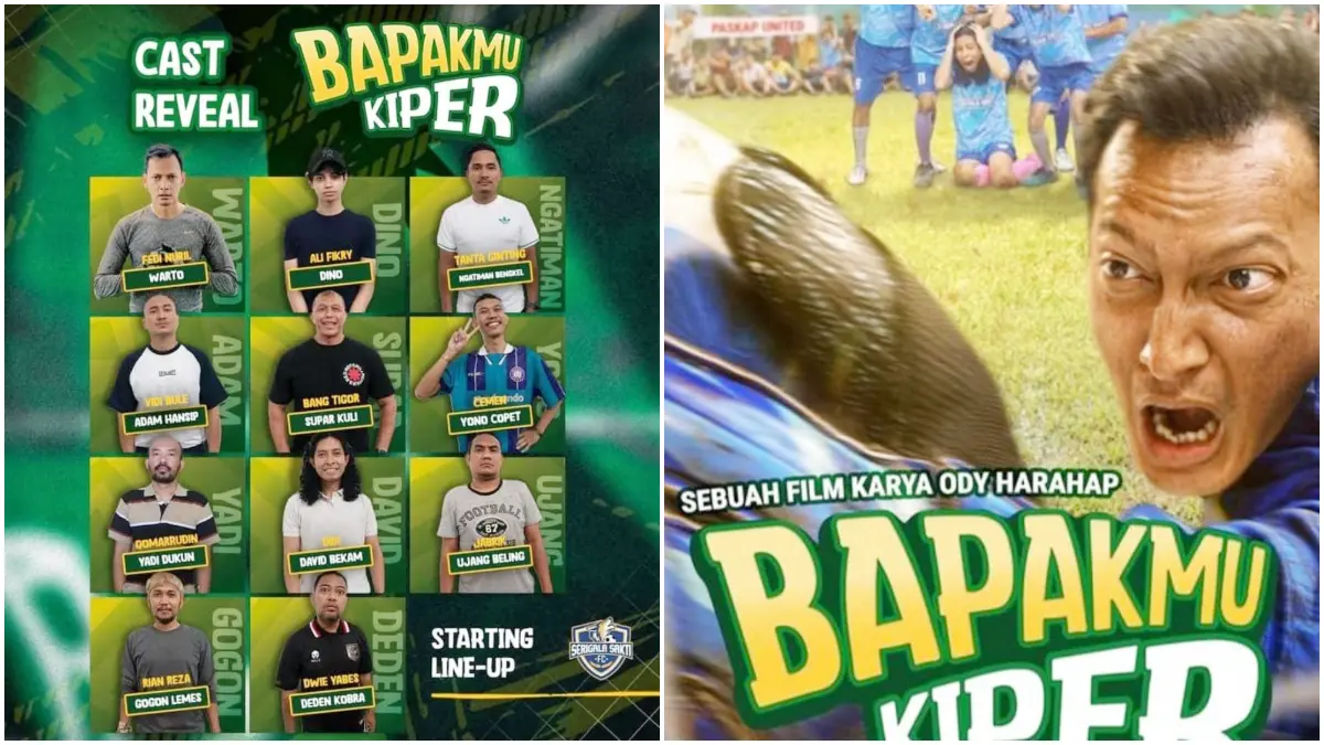 Film Indonesia Bapakmu Kiper resmi hadir di bioskop mulai 3 September 2026. (Foto: Entelekey Sinema Indonesia – poster resmi film)