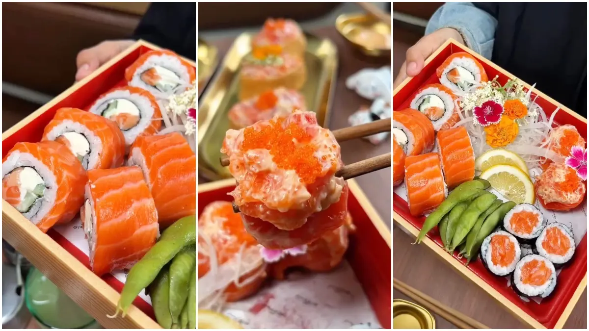 Menu di Makio Sushi Bar, sushi hidden gem di Bandung. (Foto: Instagram @kulinerbandungcimahi)