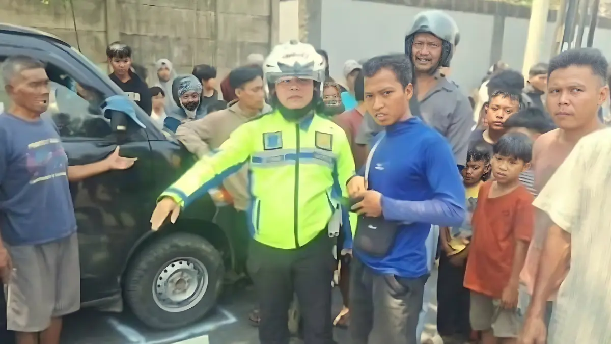 Petugas kepolisian mengamankan lokasi kejadian di Parungpanjang, Kabupaten Bogor, Sabtu 5 September 2026.