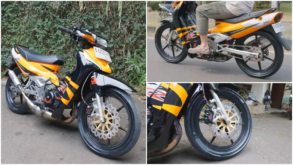 Tampilan Motor Suzuki Satria R 120 Lumba 2003. (Foto: Kanal Youtube Den Dimas)